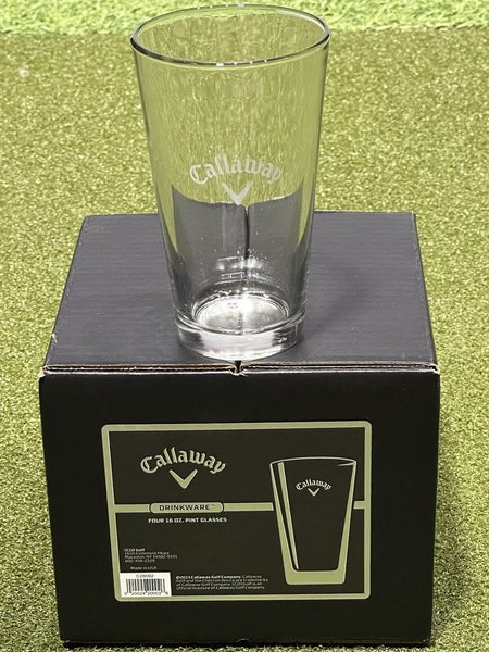 Callaway Golf Pint Drinking Glasses Collectors Gift Set of 4 New