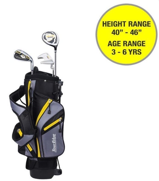 Tour Edge HL-J Junior 3-Piece Golf Set Ages 3-6 LEFT Hand LH Graphite