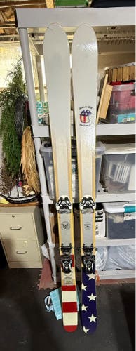 J Skis Masterblaster 187 cm All Mountain Skis With Bindings Max Din 16 (Used)