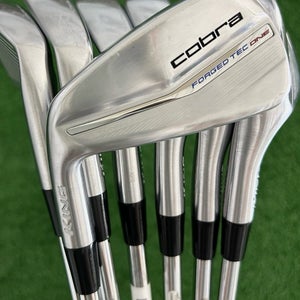 LH Cobra King Forged Tec 23 One Length Iron Set 5-G / KBS $-Taper Lite Stiff