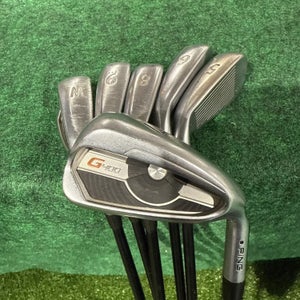 Ping G400 Black Dot Iron Set RH (Regular Flex) 5-W (Used) | Alta CB AWT Graphite Shafts