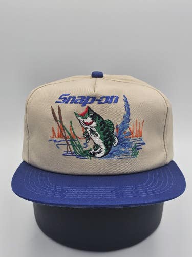 NEW Vintage 1990s Snap On Tools K-Products Made In USA Bass Fishing Snapback Hat
