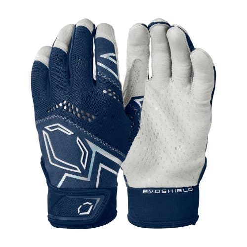 EvoShield Pro-SRZ V2 Navy Men's Large Baseball Batting Gloves -WB5730502L