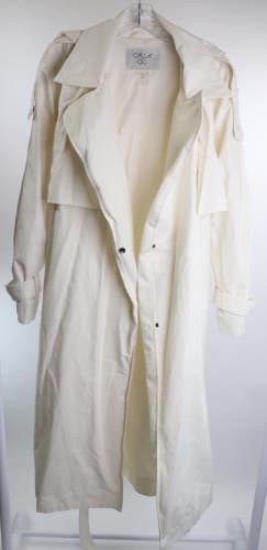 Women's Calia Beige Trench Coat with Hood - Size L