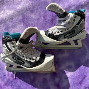 Senior Bauer Reactor 6000 Hockey Goalie Skates Regular Width 7 (Used)