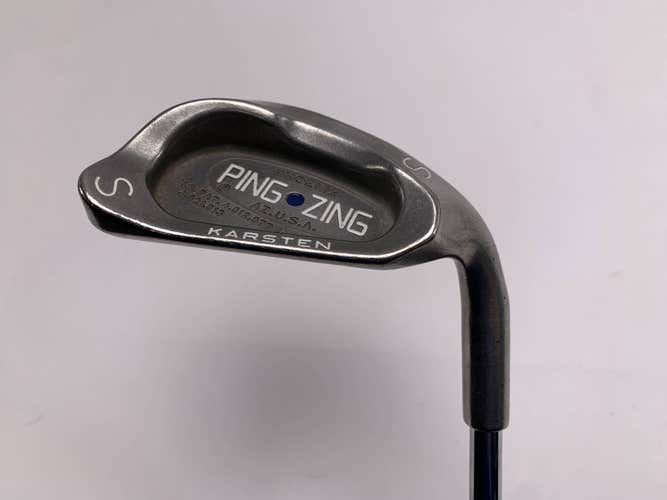 Ping Zing Sand Wedge SW Blue Dot 1* Up Karsten KT-M Wedge Steel Mens RH