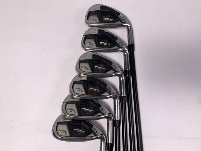 Callaway Rogue ST Max Iron Set 5-PW+GW Cypher Fifty 5.0 50g Senior RH No 7 iron