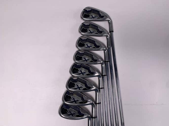 Callaway X-20 Iron Set 4-PW+SW Uniflex Steel Mens RH
