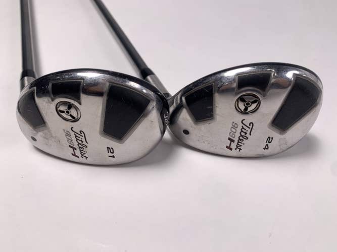 Titleist 909 H 3 & 4 Hybrid Set 21* 24* Mitsubishi Rayon Diamana Blue Mens RH