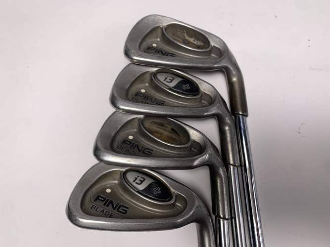 Ping i3 Blade Iron Set 7-PW White Dot 3* Up Cushin JZ Regular Steel Mens RH