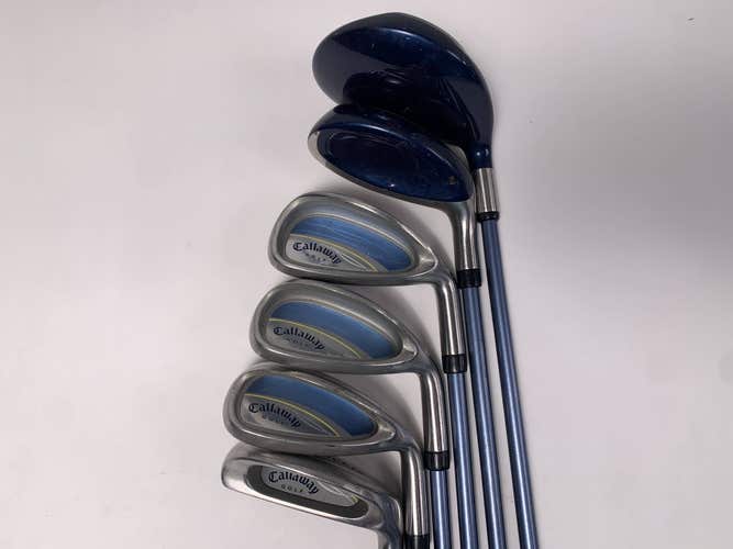 Callaway Gems Club Set 7W 5H  9 SW Chipper Aldila Graphite & Steel Womens RH