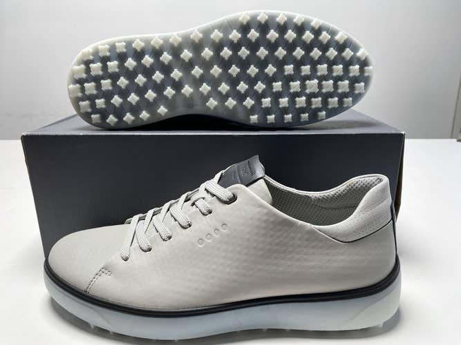 ECCO Tray Waterproof Golf Shoes Grey Men's SZ 9-9.5 (100304 57719)