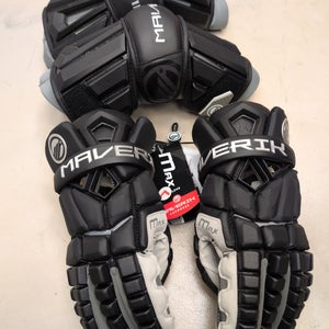 Large Maverik Max Gloves 13" + Arm Guards BUNDLE (New)