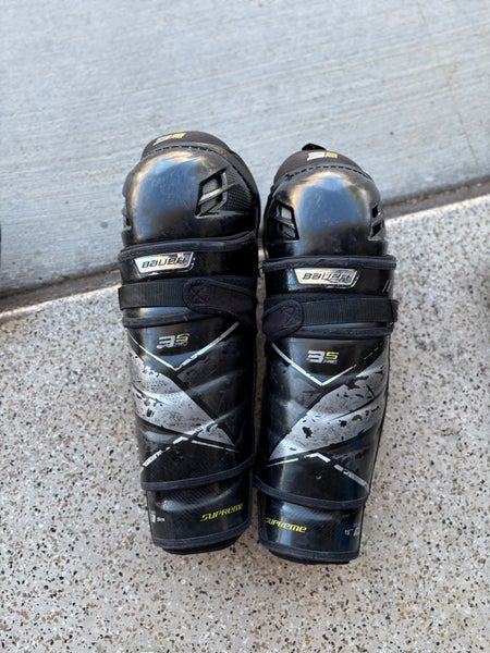 Senior Bauer Supreme 3S Pro 15" Shin Pads (Used)