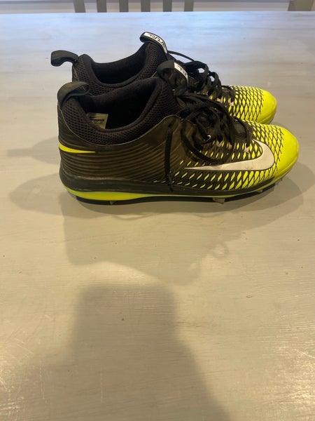 Nike Baseball Trout Black Men's Size M 11.0 (W 12.0) Adult Metal (Used)