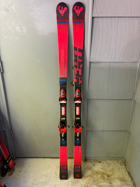 Rossignol Hero Athlete GS 164 cm Racing Skis With Bindings Max Din 10 (Used)
