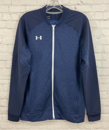 Under Armour 1327203 Men's COLDGEAR Loose Fit Jacket Dark Blue Small