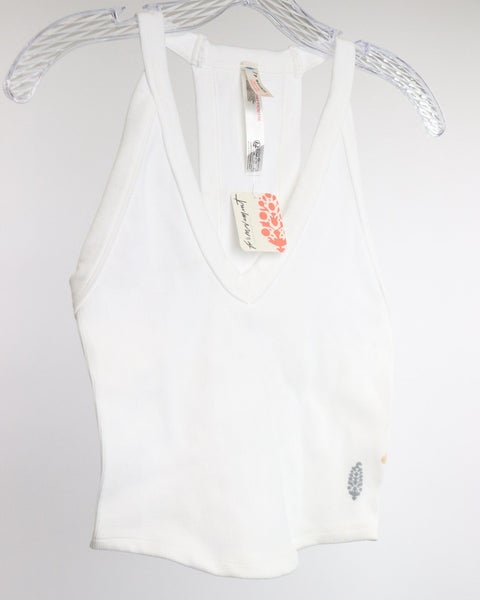 NWT Free People FP Movement All Clear V Neck Cami Goal Post Size M/L