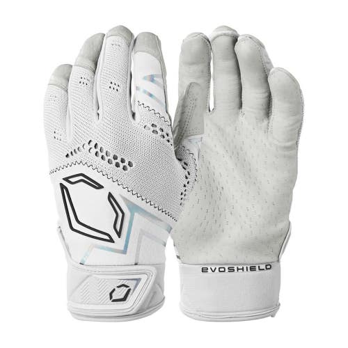 EvoShield Pro-SRZ V2 Team White Men's XLarge Baseball Batting Gloves -WB5730505XL