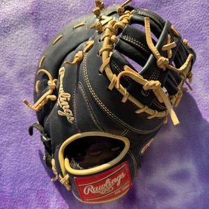 Black Rawlings Gold Glove Elite RH First Base Baseball Glove 13" (Used)