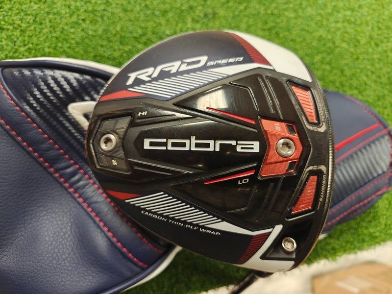 Cobra Rad Speed 9 Degree Driver Stiff Flex Hzrdus 6.0 RDX Smoke Headcover Tool
