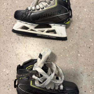 Bauer Elite Hockey Goalie Skates Regular Width Size 3.5 (Used)
