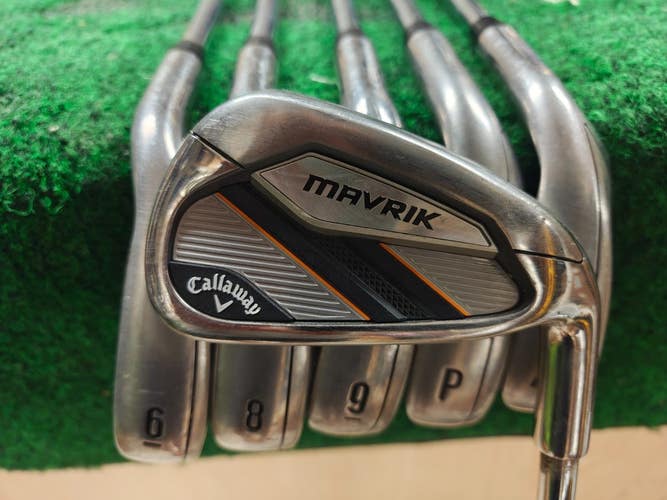 Callaway Mavrik Golf Iron set 5-PW,AW No 7 Iron Steel Shaft Regular Flex
