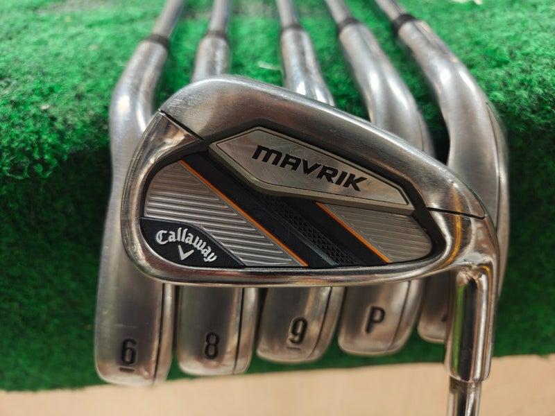 Callaway Mavrik Golf Iron set 5-PW,AW No 7 Iron Steel Shaft Regular Flex