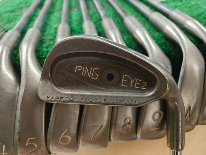 Ping Eye 2 Blue Dot Golf Iron set 3-PW,SW ZZ Lite Steel Shaft Stiff Flex
