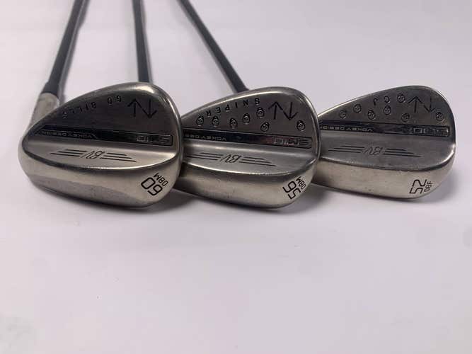 Titleist Vokey SM10 Nickel Wedge Set 52* 8 | 56*8 | 60*8 AMT S300 Black Stiff RH