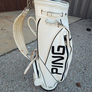 Ping Vintage White 4 Divider Golf Cart Bag