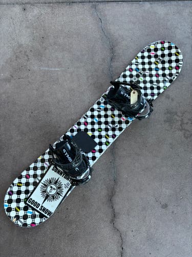 Women's SLQ Tone Rocker 135 Snowboard w/ Symbolic Bindings Soft Flex True Twin