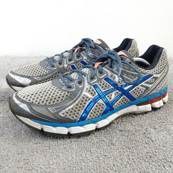 Asics GT 2000 2 Mens Size 12 Running Shoes Gray Blue Sneakers Low Top