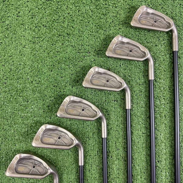 Ping ISI Beryllium Nickel 4-9 Iron Set Black Dot Stiff Flex W54 Graphite