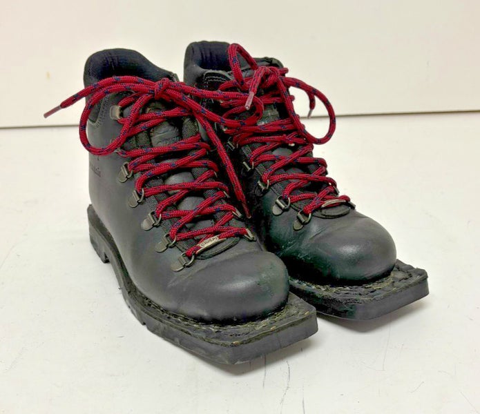 Crispi Mountain 3-Pin 75mm Black Leather Telemark Ski Boots Women's 7 EU 38
