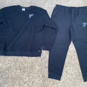 Fanatics St Louis Blues Rink Suit Sweat Shirt and Pants 50922