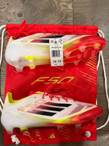 Red Men's Size M 12.0 (W 13.0) Adidas F50 adizero Molded Cleats Cleats (New)