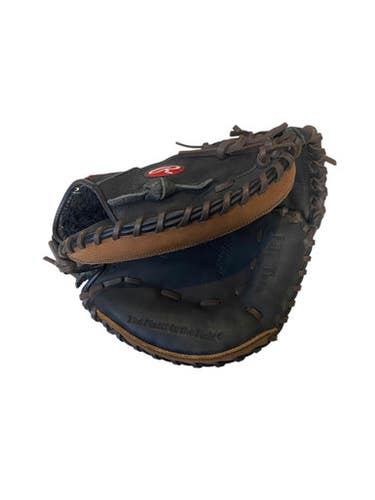 Used Rawlings PREMIUM SERIES D325BWCM BB/SB Catchers RH Throw Black 32 1/2" 11706-S000364925