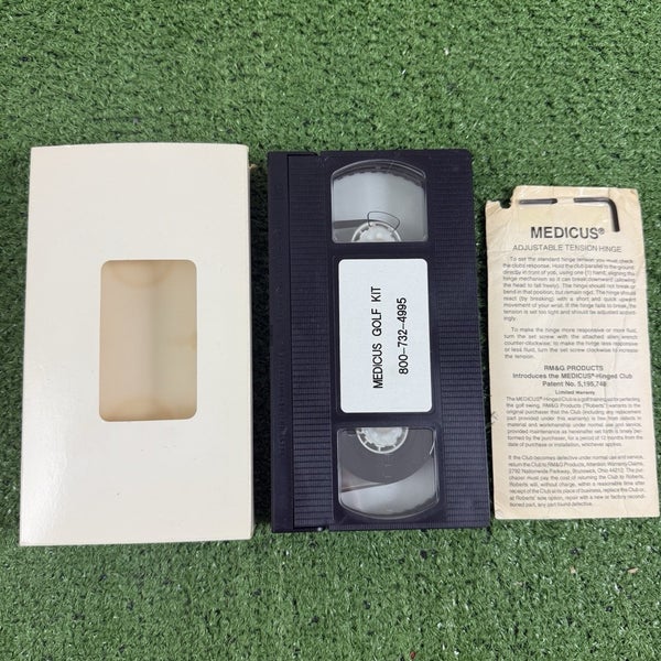 MEDICUS Golf Kit VHS Video With Adjustable Tension Hinge Tool