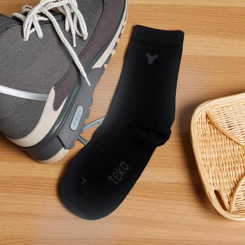 MEN'S TEKO M3RINO.XC DELUXE LINER SOCKS (PACK OF 2) MEDIUM 6-8.5 (BLACK)