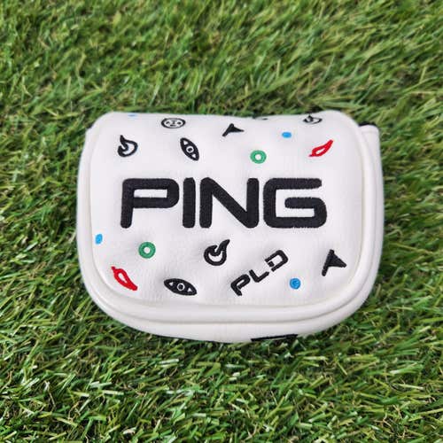 PING PLD MALLET PUTTER HEADCOVER VERYGOOD