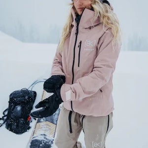 NWT Burton (ak) Upshift Gore-Tex 2L Jacket In Shadow Pink Womens Size Large