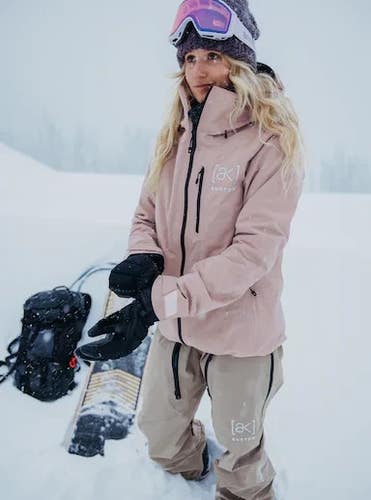 NWT Burton (ak) Upshift Gore-Tex 2L Jacket In Shadow Pink Womens Size Large