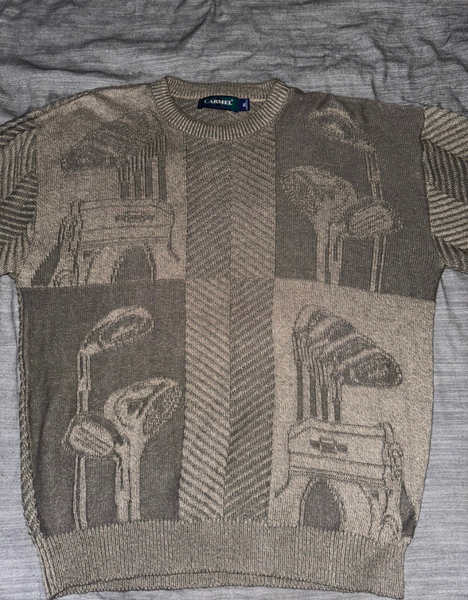 Vintage Carmel Golf Embroidered Crewneck Sweater