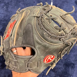 Black Rawlings Pro Preferred RH Catcher's Baseball Glove 34" (Used)