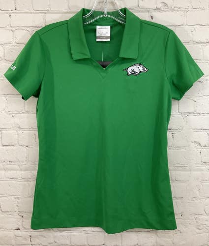 Nike 354067 Women's DRI-FIT 100% Polyester Collared Golf Shirt Green Small