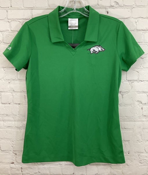 Nike 354067 Women's DRI-FIT 100% Polyester Collared Golf Shirt Green Small
