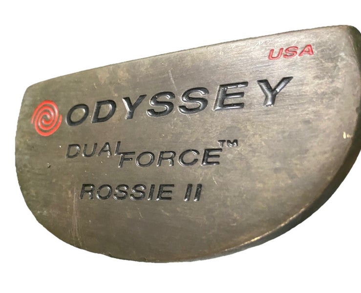Odyssey Dual Force Rossie II Bronze Mallet Putter RH Steel 34" Nice Factory Grip