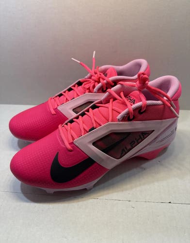 Men's Nike Alpha Menace 4 Pro NRG Racer Pink Football Cleats HJ4568-600 Size 12