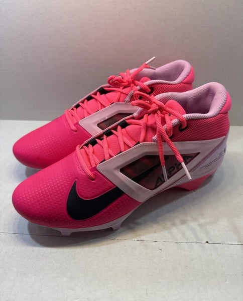 Nike Alpha Menace 4 Pro NRG Men's Size 11.5 Football Cleats HJ4568-600 Pink
